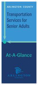 ARLINGTON COUNTY  Transportation Services for Senior Adults
