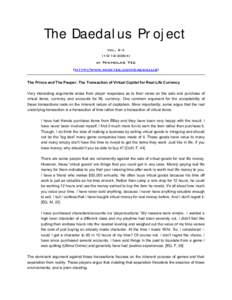 The Daedalus Project Vol[removed]) by Nicholas Yee  (http://www.nickyee.com/daedalus)