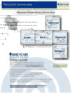 MercyCare service area Wisconsin-Illinois County Service Area H Watertown Johnson Creek Lake Mills