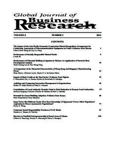 Global Journal of  Research Business  VOLUME 8
