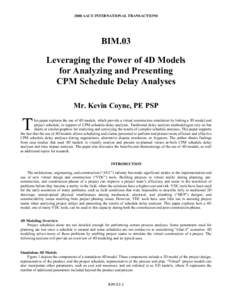 Leveraging the Power of 4D Models for Analyzing and Presenting CPM Schedule Delay Analyses