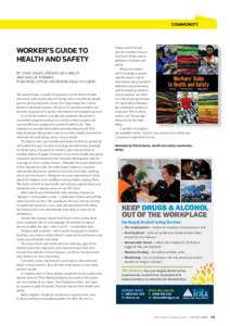 COMMUNITY  WORKER’S GUIDE TO HEALTH AND SAFETY BY TODD JAILER, MIRIAM LARA-MELOY, AND MAGGIE ROBBINS.