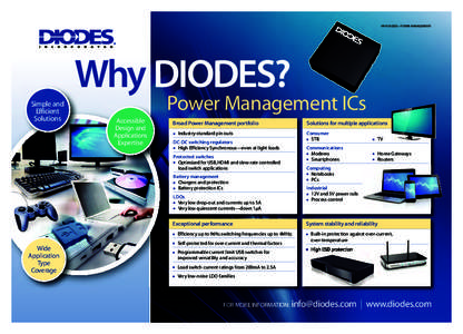 DIO 4472 Why Diodes Power Management1_:00 Page 1  WHY DIODES – POWER MANAGEMENT1 Why DIODES? Simple and