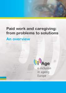 1  Paid work and caregiving: from problems to solutions An overview