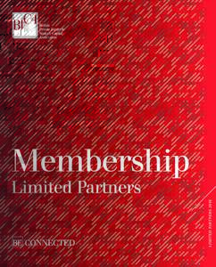 Membership LIMITED PARTNERS 2016 Limited Partners  BVCA: Working with Limited Partners