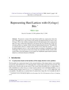 Lie groups / Lattice problem / Lattice / Symbol / Normal distribution / Lattice theory / Lie algebras / Ideal lattice cryptography / Congruence lattice problem / Cryptography / Abstract algebra / Mathematics