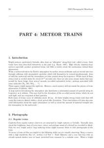 50  IMO Photographic Handbook PART 4: METEOR TRAINS