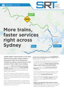 Fact sheet | June[removed]More trains, faster services right across Sydney