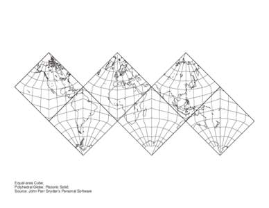 Equal-area Cube; Polyhedral Globe; Platonic Solid; Source: John Parr Snyder’s Personal Software 