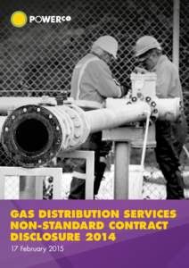 GAS DISTRIBUTION SERVICES NON-STANDARD CONTRACT DISCLOSUREFebruary 2015  Gas Non-Standard Contract Disclosure 2015 – 17 February 2015