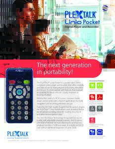 PLEXTALK Linio Pocket brochure.indd