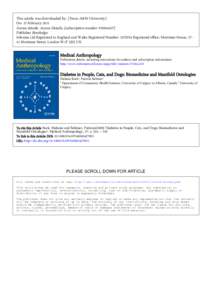 This article was downloaded by: [Texas A&M University] On: 15 February 2011 Access details: Access Details: [subscription numberPublisher Routledge Informa Ltd Registered in England and Wales Registered Numbe