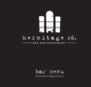bar menu www.hermitagerd.co.uk www.hermitagerd.co.uk  bar menu