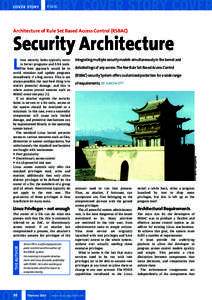 COVER STORY  RSBAC Architecture of Rule Set Based Access Control (RSBAC)