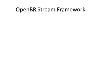 OpenBR Stream Framework  Outline • Transforms – Interface overview – Support for non-const transforms