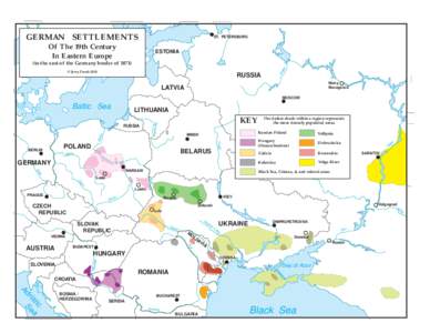 GERMAN SETTLEMENTS  ST. PETERSBURG Of The 19th Century In Eastern Europe