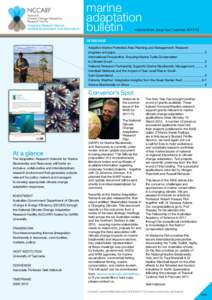 marine adaptation bulletin volume three, issue four | summer
