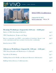 Microsoft Word - VIVO Conference Workshops_Full Overview.docx