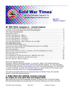 May 2011 Volume 12, Issue 2 In This Issu_:  www.Spy--Coins.]om