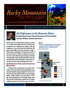 THE  Rocky Mountain ECONOMIST: