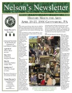 Volume 13 Issue 1  Spring 2006 HISTORY MEETS THE ARTS APRIL 20-23, 2006 GETTYSBURG, PA
