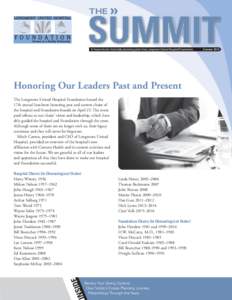THE  » SUMMIT A financial and charitable planning guide from Longmont United Hospital Foundation