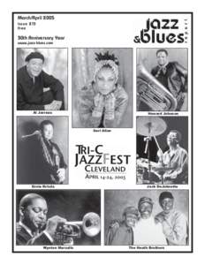 March/April 2005 Issue 273 Free 30th Anniversary Year www.jazz-blues.com