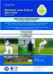 EAST GRINSTEAD  CRICKET CLUB Women and Girls Section
