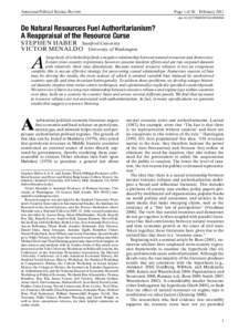 American Political Science Review  Page 1 of 26 February 2011