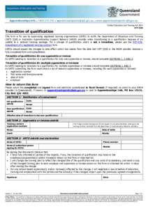 ATF-028 Notification of change of qualification form