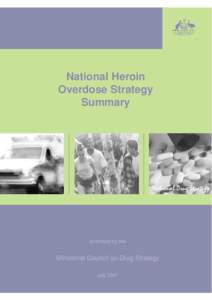 National Heroin Overdose Strategy Summary endorsed by the