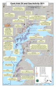 ¹  Cook Inlet Oil and Gas Activity 2011 State of Alaska, Department of Natural Resources, Division of Oil and Gas, July 2011 Susitna Exploration License Area 2 (Cook Inlet Energy)