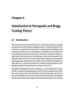 Chapter 2 Introduction to Waveguide and Bragg Grating Theory