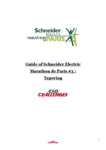 Guide of Schneider Electric Marathon de Paris #3 : Tapering 1