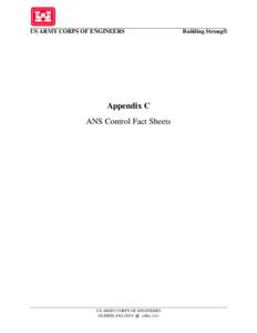 US ARMY CORPS OF ENGINEERS  Appendix C ANS Control Fact Sheets  US ARMY CORPS OF ENGINEERS