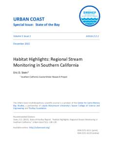 Water pollution / Environmental soil science / Hydrology / Stormwater management / Malibu /  California / Santa Monica Mountains / Stormwater / Southern California Coastal Water Research Project / Water quality / Stream / Surface runoff