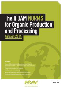 IFOAM Norms for Organic Production and Processing