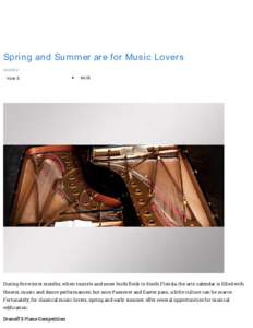   Spring and Summer are for Music Lovers User Vote 5