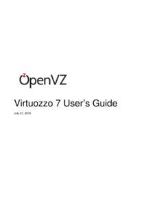 Virtuozzo 7 User’s Guide