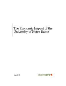 The Economic Impact of the University of Notre Dame July 2017  Table of Contents