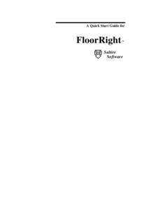 Microsoft Word - FloorRight Quick Start.doc