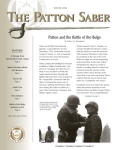 WINTER[removed]The Patton Saber Patton and the Battle of the Bulge By John S. D. Eisenhower