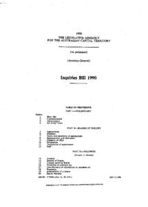 1990 THE LEGISLATIVE ASSEMBLY FOR THE AUSTRALIAN CAPITAL TERRITORY (As presented) (Attorney-General)