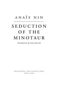 Seduction of the Minotaur