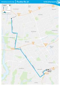 Mount  S118 (afternoon) School bus route map