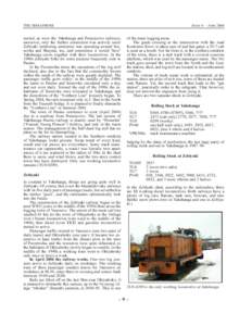 THE SEMAPHORE  ISSUE 6 — JUNE 2004 nected, as were the Yakshanga and Ponazyrevo railways; moreover, only the further connection was actively used: