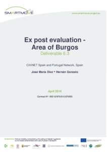Ex post evaluation Area of Burgos Deliverable 6.3 CiViNET Spain and Portugal Network, Spain José María Diez • Hernán Gonzalo  April 2016