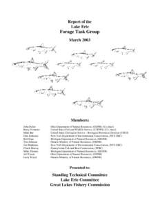 Report of the Lake Erie Forage Task Group March 2003
