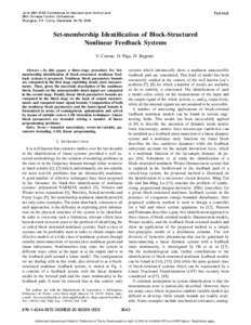 Set-Membership Identification of Block-Structured Nonlinear Feedback Systems