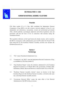 Microsoft Word - IECI Reg[removed]Kurdistan elections - final.doc